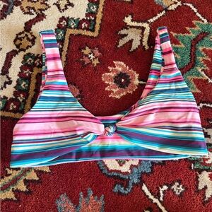 Blackbough Multicolor Striped Bikini Top